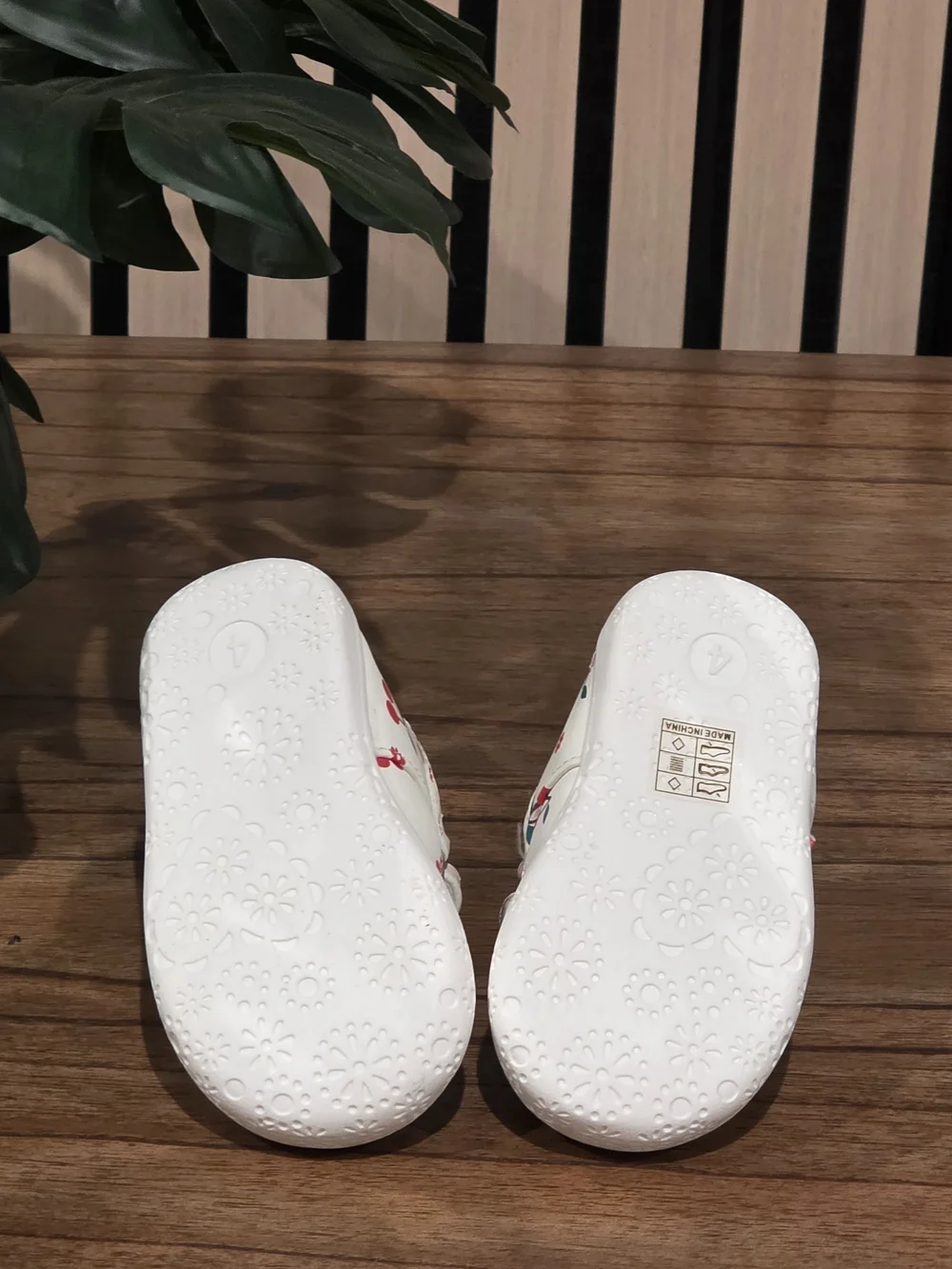 Toddler Girls White Cherry Print Mary Jane  Shoes